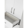 Шкаф-пенал Style Line Эко Стандарт 48 с бельевой корзиной, белый