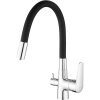 Смеситель для кухни ESKO Coral CL 03 B хром, черный, с гибким изливом