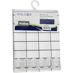 Штора для ванной Haiba HB75002 квадраты
