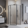 Душевой уголок BelBagno Uno 195 P 1 90 C Nero профиль черный, стекло прозрачное