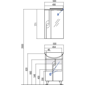 Купить Зеркало AQUATON Панда L 50 в Москве с доставкой Зеркало AQUATON Панда L 50