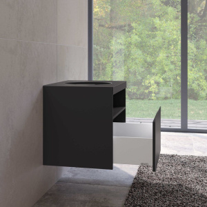 Купить Тумба с раковиной Keuco Stageline 32855 65 см, вулканит в Москве с доставкой Тумба с раковиной Keuco Stageline 32855 65 см, вулканит