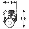 Впускной клапан Geberit ImpulsBasic360 3/8" 281.207.00.1