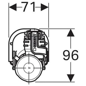 Впускной клапан Geberit ImpulsBasic360 3/8" 281.207.00.1