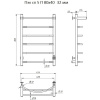 Полотенцесушитель электрический Тругор Пэк 5 П 80х40 с выключателем