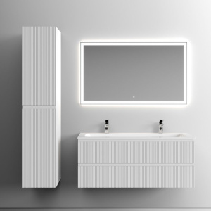 Тумба с раковиной Sancos Snob T 120 см, bianco, раковина CN7016