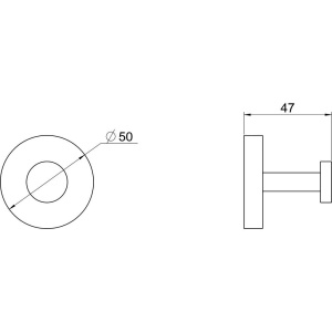 Крючок Акватек Бетта AQ4601MB черный матовый
