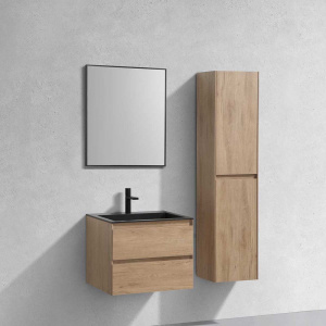 Тумба с раковиной Vincea Luka 60 2 ящика, натуральный дуб