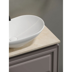 Купить Тумба с раковиной Sancos Very 80 см, doha soft, столешница бежевая, раковина CN6015 в Москве с доставкой Тумба с раковиной Sancos Very 80 см, doha soft, столешница бежевая, раковина CN6015