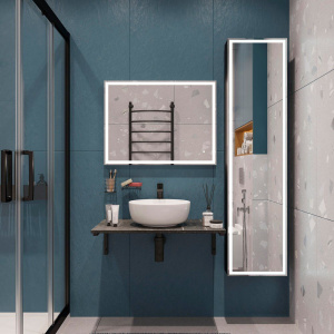 Купить Столешница с раковиной DIWO Элиста 80 чёрный мрамор, с раковиной Moduo 40 RING в Москве с доставкой Столешница с раковиной DIWO Элиста 80 чёрный мрамор, с раковиной Moduo 40 RING