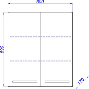 Шкаф Aqwella Allegro 60