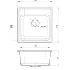 Мойка кухонная GranFest Quarz Z 48 черная