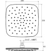 Верхний душ Ravak X07P574 хром