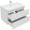 Тумба с раковиной Aquanet Вега 80 подвесная