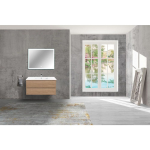 Мебель для ванной Vincea Gio 100 натуральный дуб