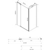 Душевой уголок Vincea Extra VSR-1E809010CL 90x100 см, профиль хром, стекло прозрачное