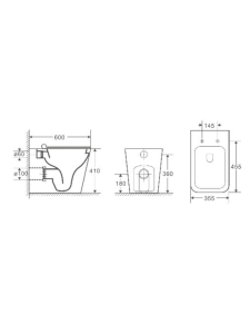 Унитаз напольный WeltWasser GELBACH 002 GL-WT (10000003664)