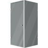 Душевой уголок STWORKI Орхус 90х90 см, профиль хром глянцевый, тонированное стекло