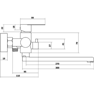 Универсальный смеситель Славен Сталь Ж СЛ-ОД-Ж31