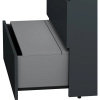 Тумба с раковиной AM.PM Gem S 75 графит матовый, напольная, с 3 ящиками