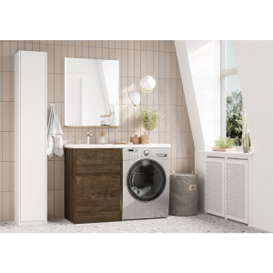 Купить Тумба с раковиной AQUATON Лондри 60 L, дуб кантри в Москве с доставкой Тумба с раковиной AQUATON Лондри 60 L, дуб кантри