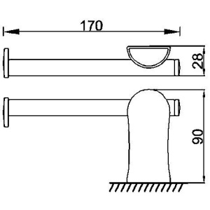 Держатель туалетной бумаги Rush Luson LU16111А