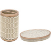 Набор Ridder Laila Стакан Ridder Laila 2159209 бежевый + Мыльница Ridder Laila 2159309 бежевая