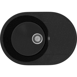 Комплект Мойка кухонная Practik PR-M 610-004 черный оникс + Смеситель MEGA City MG- ZRV104-B черный