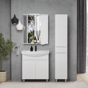 Тумба с раковиной SanStar Bianca 75