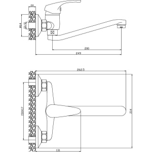 Смеситель для кухни Olive'S Avila 02410AV хром