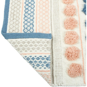 Купить Коврик Fixsen LOTUS 8030W 50х80, розовый,синий,белый,серый в Москве с доставкой Коврик Fixsen LOTUS 8030W 50х80, розовый,синий,белый,серый