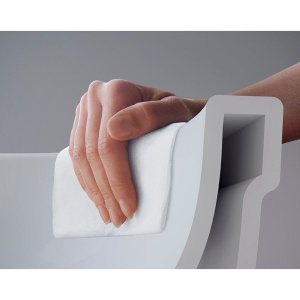 Комплект Унитаз подвесной VitrA Sento + Крышка с микролифтом, петли хром + Инсталляция TECE Now 9400412 4 в 1 с кнопкой смыва