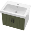 Тумба с раковиной DIWO Сочи 60, подвесная, зеленая