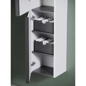 Шкаф-пенал Sancos Delta 35 дуб светлый, белый