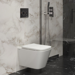 Унитаз подвесной Berges Floe S 082134 безободковый, с микролифтом