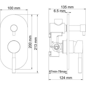 Купить Смеситель для ванны с душем Wasserkraft Main 4141 С ВНУТРЕННЕЙ ЧАСТЬЮ в Москве с доставкой Смеситель для ванны с душем Wasserkraft Main 4141 С ВНУТРЕННЕЙ ЧАСТЬЮ