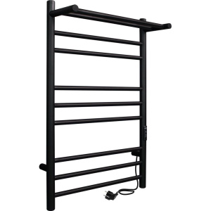 Полотенцесушитель электрический Indigo Line Trinity LСLTE80-40PBRRt с полкой, черный муар