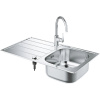 Мойка со смесителем для кухни GROHE K200 45-S 86/50 1.0 31562SD1 сталь