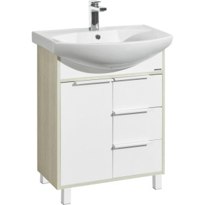 Мебель для ванной AQUATON Рико 65 белая, ясень фабрик