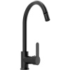 Комплект Мойка кухонная Polygran Gals 860 черная + Смеситель MEGA City MG-ZRV102-b черный