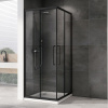 Душевой уголок Abber Schwarzer Diamant AG02100BH 100x100, профиль черный, стекло прозрачное