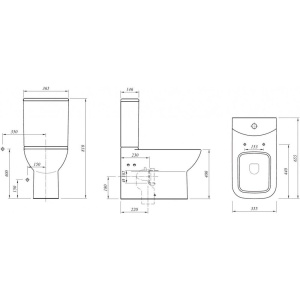 Купить Унитаз-компакт Kale Babel 7111034300 в Москве с доставкой Унитаз-компакт Kale Babel 7111034300