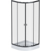 Душевой уголок AM.PM X-Joy Twin Slide W88G-205-080BT64 80x80, профиль черный