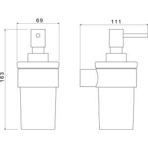 Дозатор Акватек Лира AQ4405CR хром