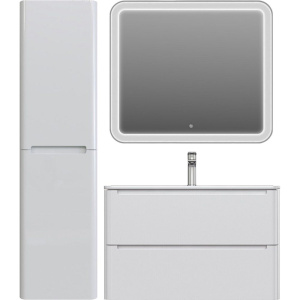 Купить Тумба с раковиной IDDIS Edifice 80 подвесная, белая в Москве с доставкой Тумба с раковиной IDDIS Edifice 80 подвесная, белая