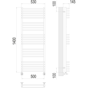 Купить Полотенцесушитель водяной Terminus Соренто П23 0 500х140 в Москве с доставкой Полотенцесушитель водяной Terminus Соренто П23 0 500х140