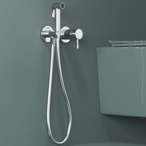 Гигиенический душ Teska Atlas Tera T5736 со смесителем, С ВНУТРЕННЕЙ ЧАСТЬЮ, хром