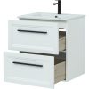 Тумба с раковиной STWORKI Эстерсунд 60, белая матовая
