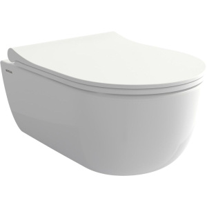 Комплект Унитаз подвесной BOCCHI V-Tondo Rimless 1417-001-0129 белый глянцевый + Крышка A0336-001 с микролифтом, глянцевая белая + Инсталляция EWRIKA ProLT 0026-2020 + Кнопка 0041 хром