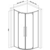 Душевой уголок AQUAme AQM7101-2-8 80х80, профиль черный матовый
